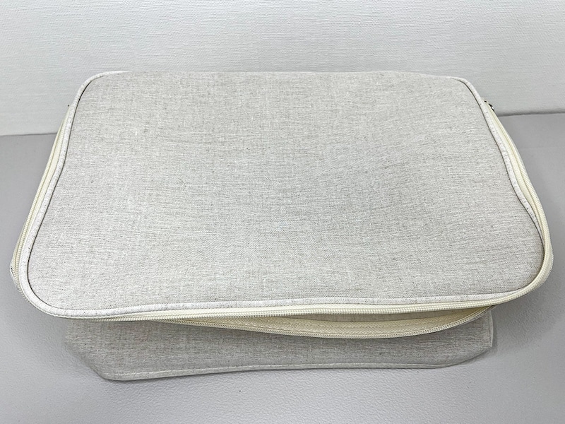 無印良品「ポリエステル麻 ソフトボックス 長方形 中 フタ式」