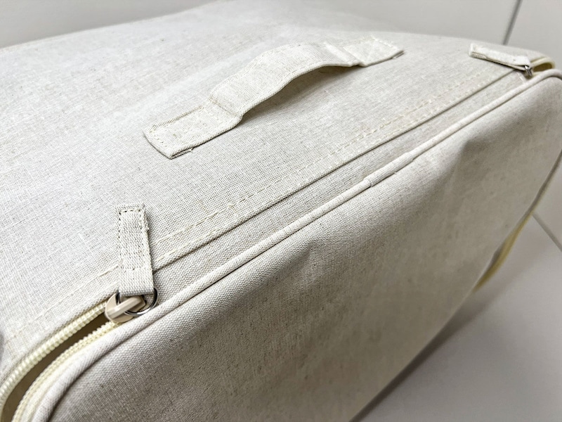 無印良品「ポリエステル麻 ソフトボックス 長方形 中 フタ式」