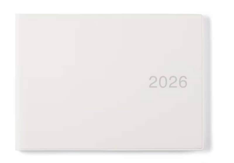 無印良品Ｂ５ハーフサイズスケジュール帳・マンスリー／ウィークリー・２０２５年１２月始まり