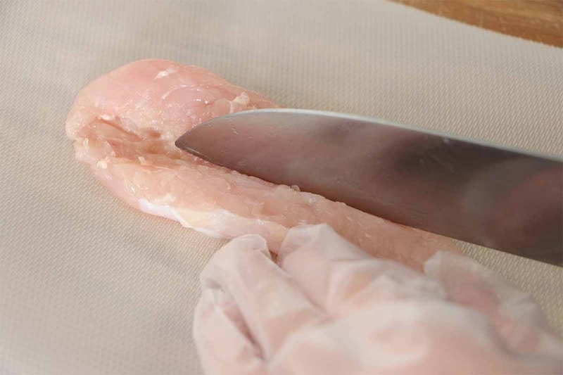 栗原はるみさん「ささ身の竜田揚げ」