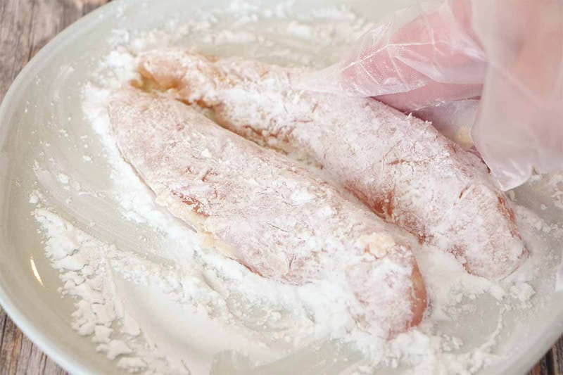 栗原はるみさん「ささ身の竜田揚げ」