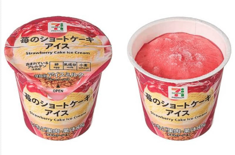 ７プレミアム　苺のショートケーキアイス