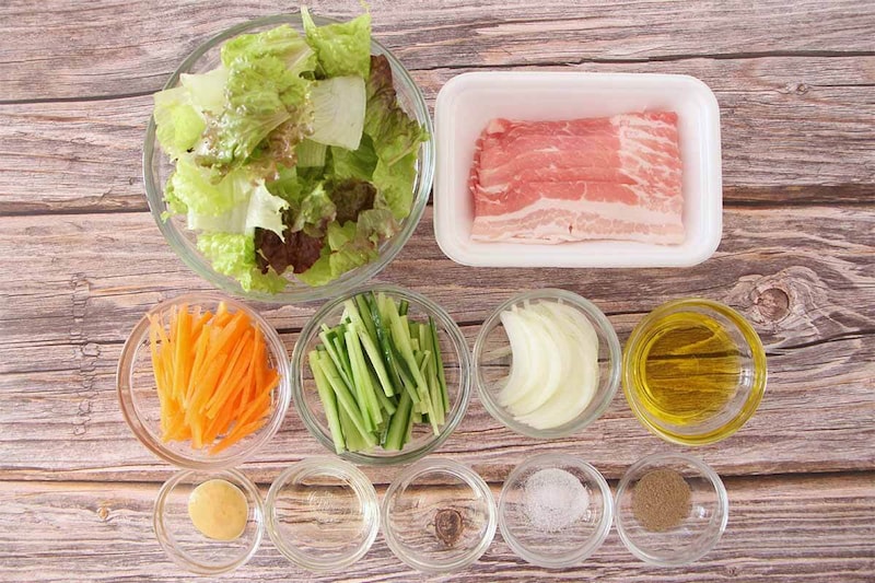 タサン志麻さん「カリカリ豚肉サラダ」