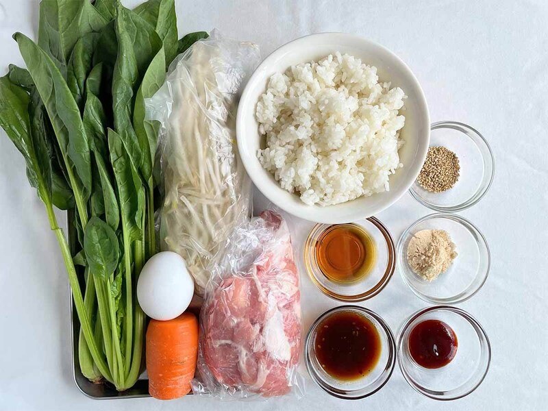 フライパンひとつでビビンバ