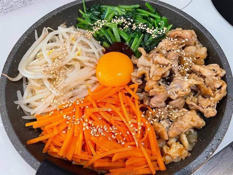 フライパンひとつでビビンバ