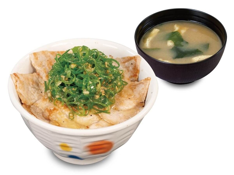 豚ロースネギ塩丼