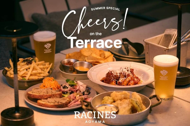 RACINES AOYAMAで夏季限定「ビアテラスプラン」がスタート!2時間フリーフロー付きプラン