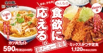 かつや、新グランドメニュー販売開始！「ちょうどいい」も「お腹いっぱい」も自由に選んで楽しめる