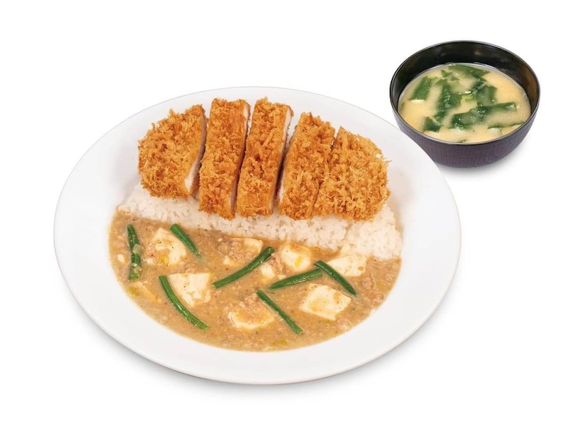 ロースかつ白麻婆ライス