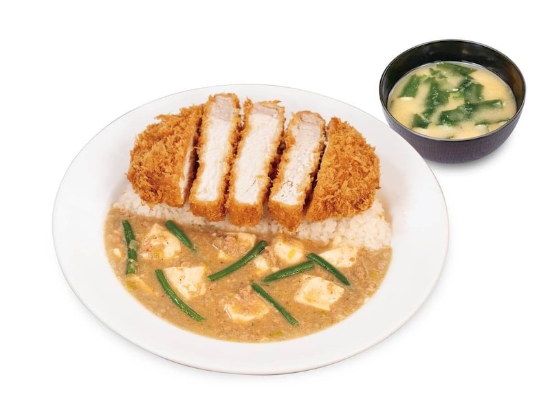 ロースかつ白麻婆ライス