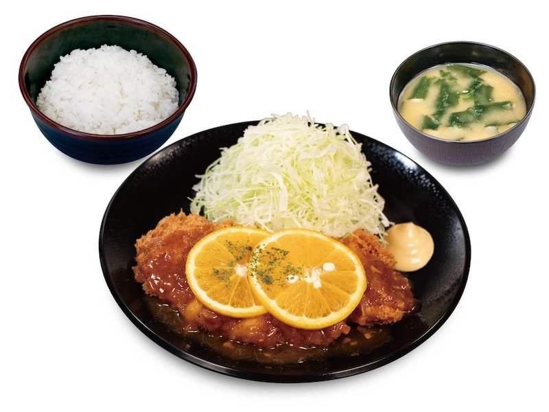 オレンジソース唐揚げ定食