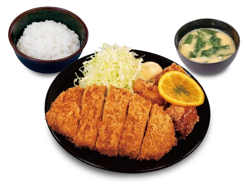 オレンジソース唐揚げ定食