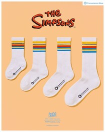 ファミマ「コンビニエンスウェア」　ザ・シンプソンズ“バート”カラーのソックス発売　ウール混ソックスも新発売