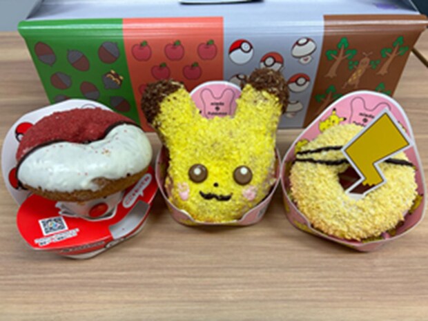 【ミスド】ポケモンコラボのドーナツ3品実食！　新「ピカチュウ」ドーナツ、実物の“もふもふ”感はいかに？
