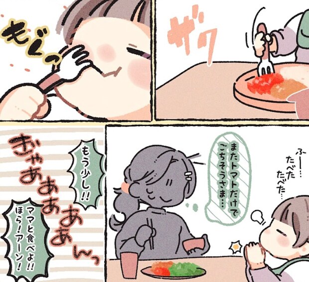 【漫画】「食べるならとっくに食べさせてる！」　2歳娘の食べムラに悩む妻をブチ切れさせた、夫の“余計な一言”とは
