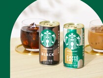 【スタバ】ショート缶コーヒーシリーズ　ブラック＆カフェラテがリニューアル　特製ブランケット当たるキャンペーンも