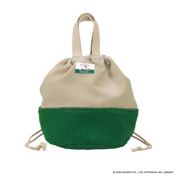 【ハローキティ×珈琲館】初コラボ福袋が登場！　1970年代デザインのタグ付き「巾着バッグ」や「オリジナルポーチ」入り