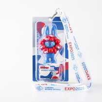 「ラブブ×ミャクミャク」コラボ！　ストラップ付きフィギュア発売　大阪・関西万博会場内《当日抽選限定》で販売