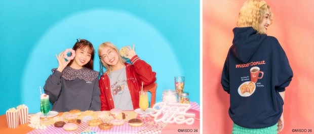 【ミスド】ポン・デ・リング、チョコリングがスウェット、ハニーディップがニットに　「LEPSIM（レプシィム）」コラボ発売