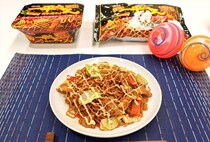 【写真】“マヨビーム”！　「一平ちゃん夜店の焼そば」をもっと！　「焼そばU.F.O」「日清Spa王」のナポリタンも麺がもっちもちに！