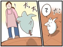【漫画】愛鳥がウキウキで飛んで来た…と思いきや？　母撃沈、まさかの“真のターゲット”に「そっちかい！」