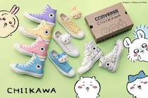 【写真】ちいかわ×「コンバース」オールスター　ちいかわ、ハチワレ、うさぎ、モモンガがスニーカーに