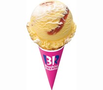 サーティワン、初の「イチジク」使用フレーバー登場！　2種のチーズケーキ風味×イチジク風味リボンで“大人の味わい”に