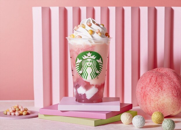 【スタバ】ひなまつり祝う「フラペチーノ」初登場　“ふわサク”食感の「おいり風3色あられ」トッピング