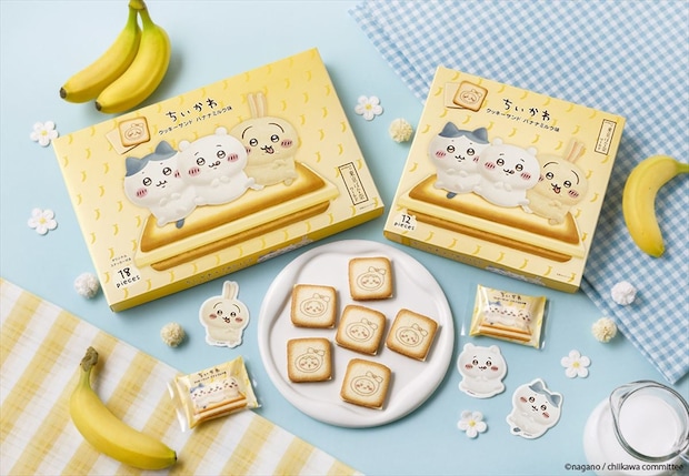 東京ばな奈「ちいかわ」コラボ　新スイーツ「クッキーサンド」発売　くりまんじゅう、モモンガ、ラッコもデザインのバッグも