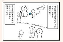 【漫画】「たまに頑張る子」ばかり褒めてない？　元教員が抱いた“違和感”に4.9万人「大共感！」