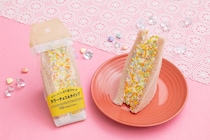 【画像】わわっ、ボリューム感やば！　カラースプレーたっぷり…夢のようなサンドイッチです！　おいしそう！！（3枚）