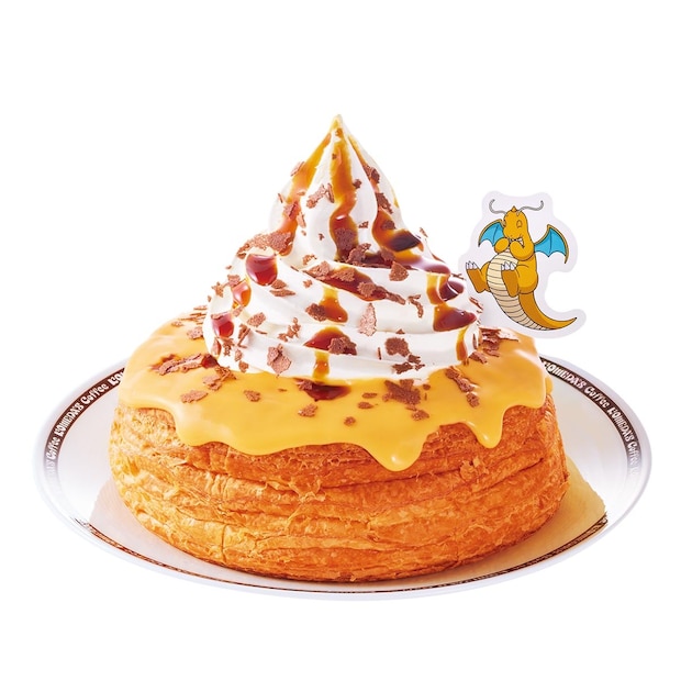 【今日から】コメダ×ポケモンコラボ第2弾 カイリューの「シロノワール」登場 SNS「プリン系!」「なんじゃこのかわいさ」