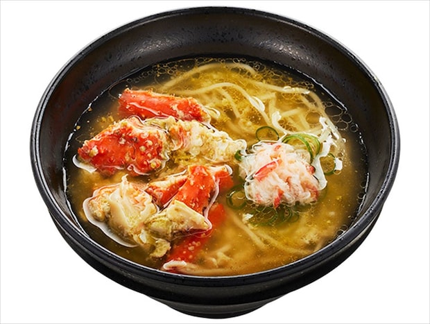【かっぱ寿司】「北海道産たらば蟹」ラーメン期間限定で発売　北海道の郷土料理アレンジしたメニューも