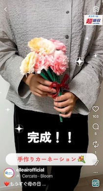 【豆知識】「えっ…すごい！」　これが「キッチンタオル」でカーネーションを作る“裏技”です！