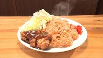 【画像】ドドーン！　“1000円”以下なのに大ボリュームのドライカレー、焼き飯も！　“36センチ”海老フライも！