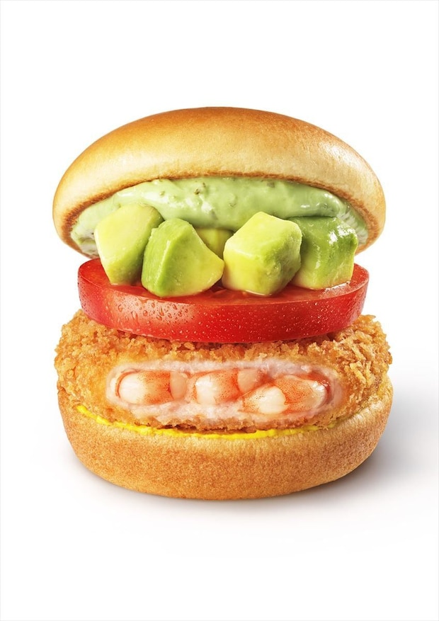 【今日から】「モスバーガー」ヒット商品“進化”「アボカド海老カツバーガー ～国産バジルマヨ～」発売　“海老2本”豪華バーガーも