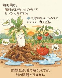 【イラスト】18年農家を続けて気付いた“引く勇気”　画像を見る