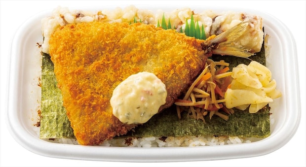 【ほっともっと】「アジフライのりタル弁当」復活“550円~” “アジフライ&しょうが焼き”弁当も