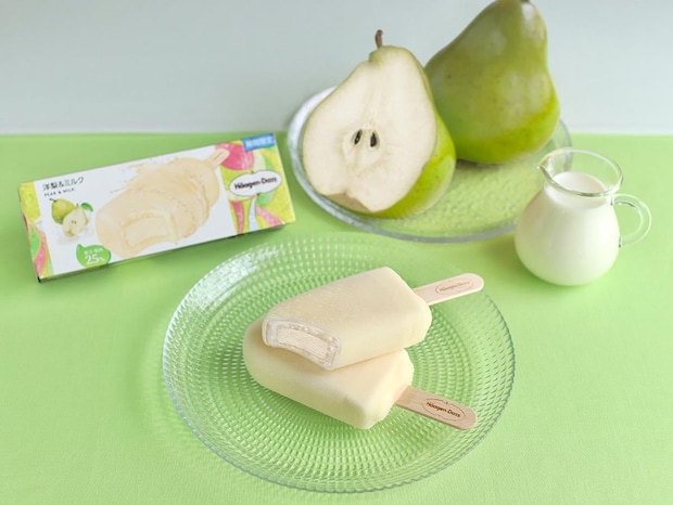 【ハーゲンダッツ】バー「洋梨&ミルク」限定発売 まるで“洋梨そのまま”のみずみずしさと食感