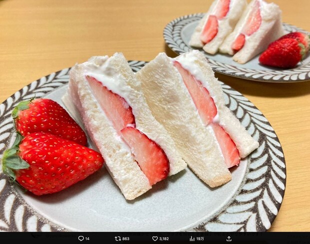 「確かに！」「やってみたい」　JA全農の「フルーツサンド」レシピ、生クリームの代わりに使うモノが話題に