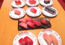 【画像】シャリより大きい鮪、鮪、鮪～！！　鮪だけで9種類もメニューが！　全商品を見る！