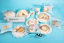 【今日から】ファミマ「ミルクスイーツ」7種類　北海道産牛乳のメロンパン、ミルクとホワイトチョコのクイニーアマン、たべる牧場ミルクも