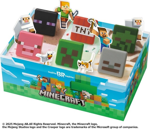 【今日から】サーティワン×「マインクラフト」アイスクリームケーキ発売！　親たち大歓喜「娘の誕生日ケーキが決まった」