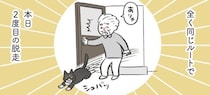 【漫画】祖母がドアを開けた隙に愛猫が脱走…！　繰り返すハプニングに「わが家も同じ（涙）」