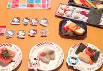 【今日から】スシロー「ハローキティ」初コラボ　特製シール、マスコットもらえる
