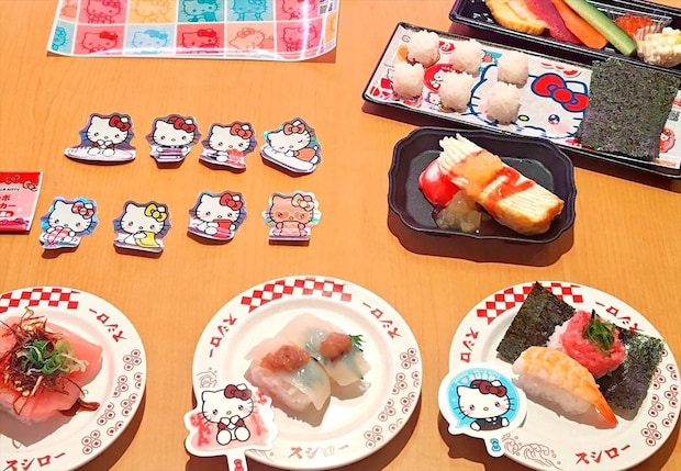 【今日から】スシロー「ハローキティ」初コラボ　特製シール、マスコットもらえる