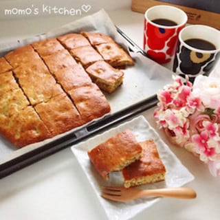 型いらずで簡単◎焼きっぱなしの「天板ケーキ」でおやつを大量生産しよう