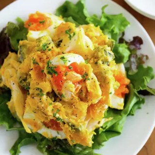 コクうま濃厚！デパ地下風の「かぼちゃサラダ」