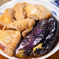 じゅんわり食感！甘めのだしがウマい「なすと油揚げの煮浸し」