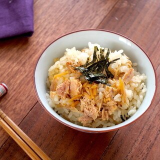 「なめたけ」と「ツナ缶」活用で味付け不要！旨すぎ「炊き込みごはん」
